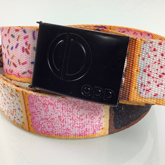 ODD Sox Pop Tarts Novelty Nylon Web Ajustable Belt Size L EUC - Picture 2 of 12
